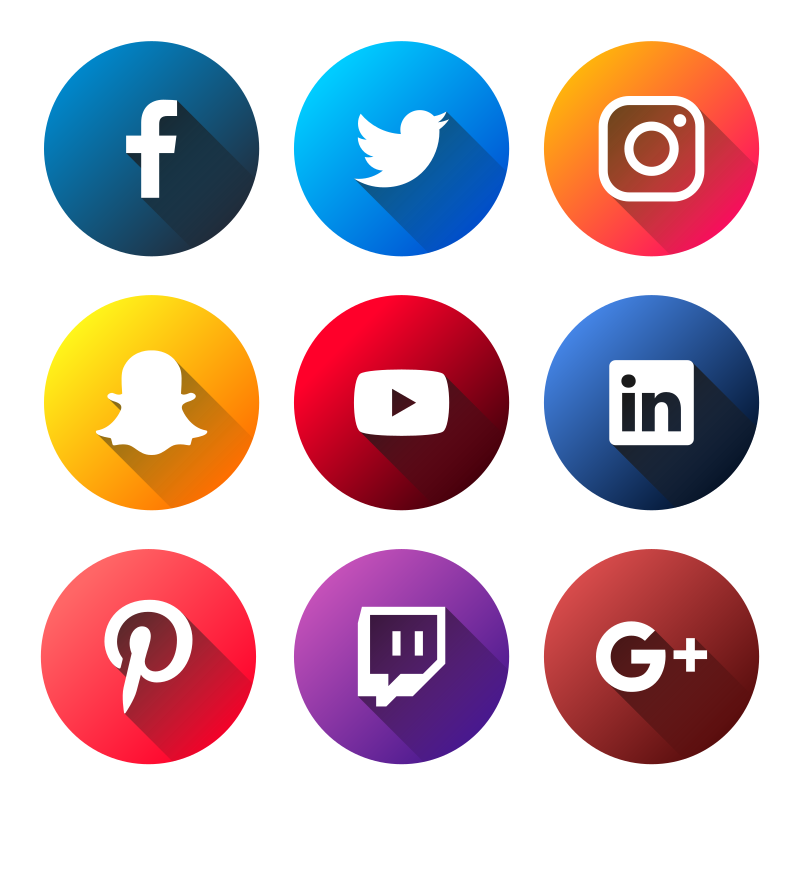 social-media-logos-vector-social-media-logos-flat-social-media-icons ...